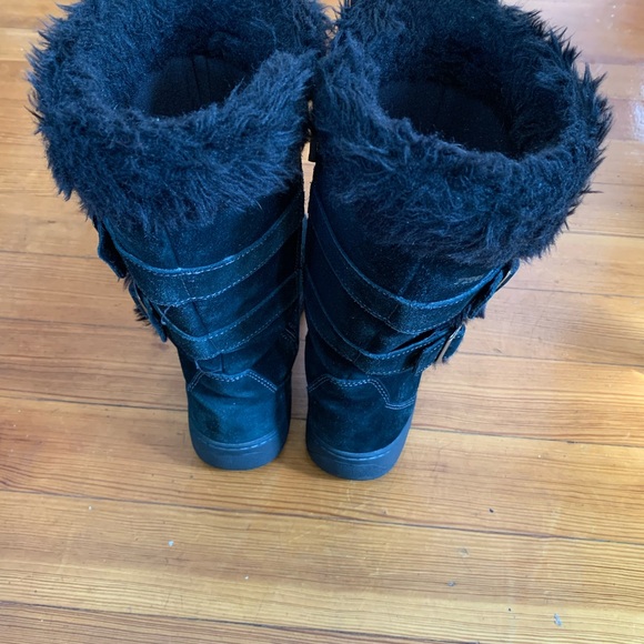 Ll Beam Women’s Nordic Tek2.5 Prima Loft Winter Boots Black Zip Sz 9 buckle Tall - Picture 2 of 16